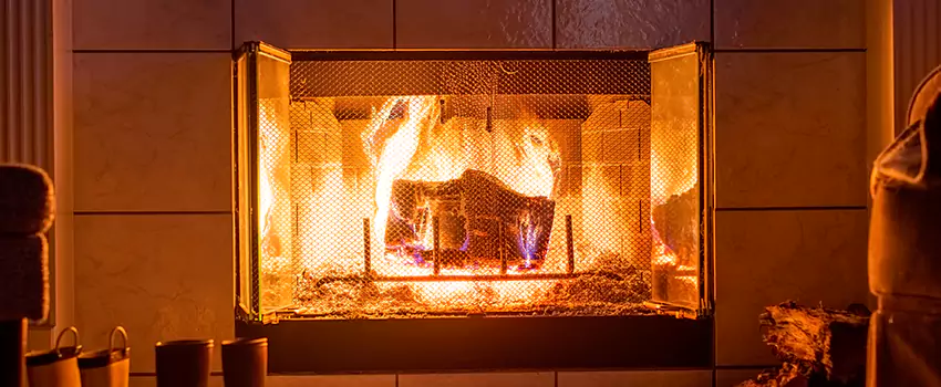 Mendota Hearth Landscape Fireplace Installation in Parkersburg, West Virginia