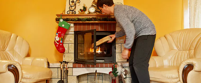 Rusted Metal Fireplace Restoration in Parkersburg, West Virginia